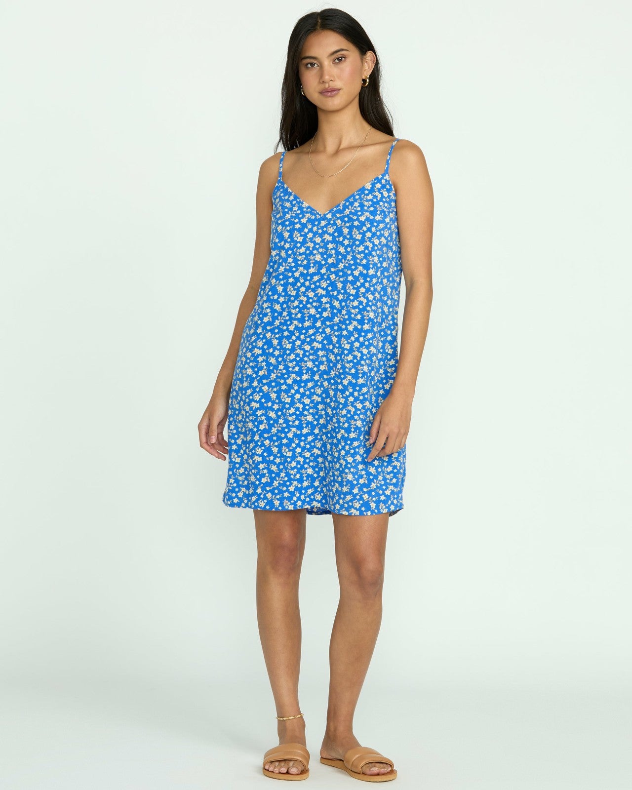 90S Babe Mini Dress - True Blue