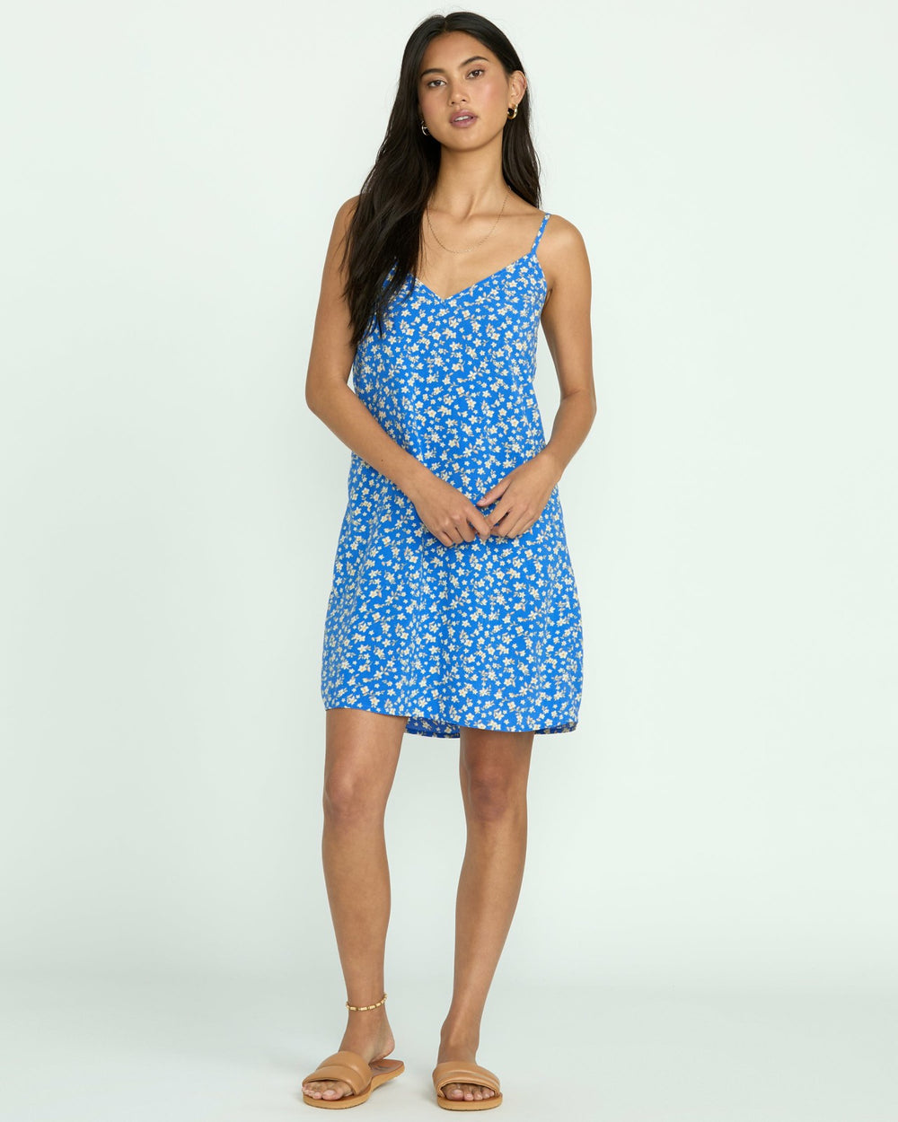 90S Babe Mini Dress - True Blue