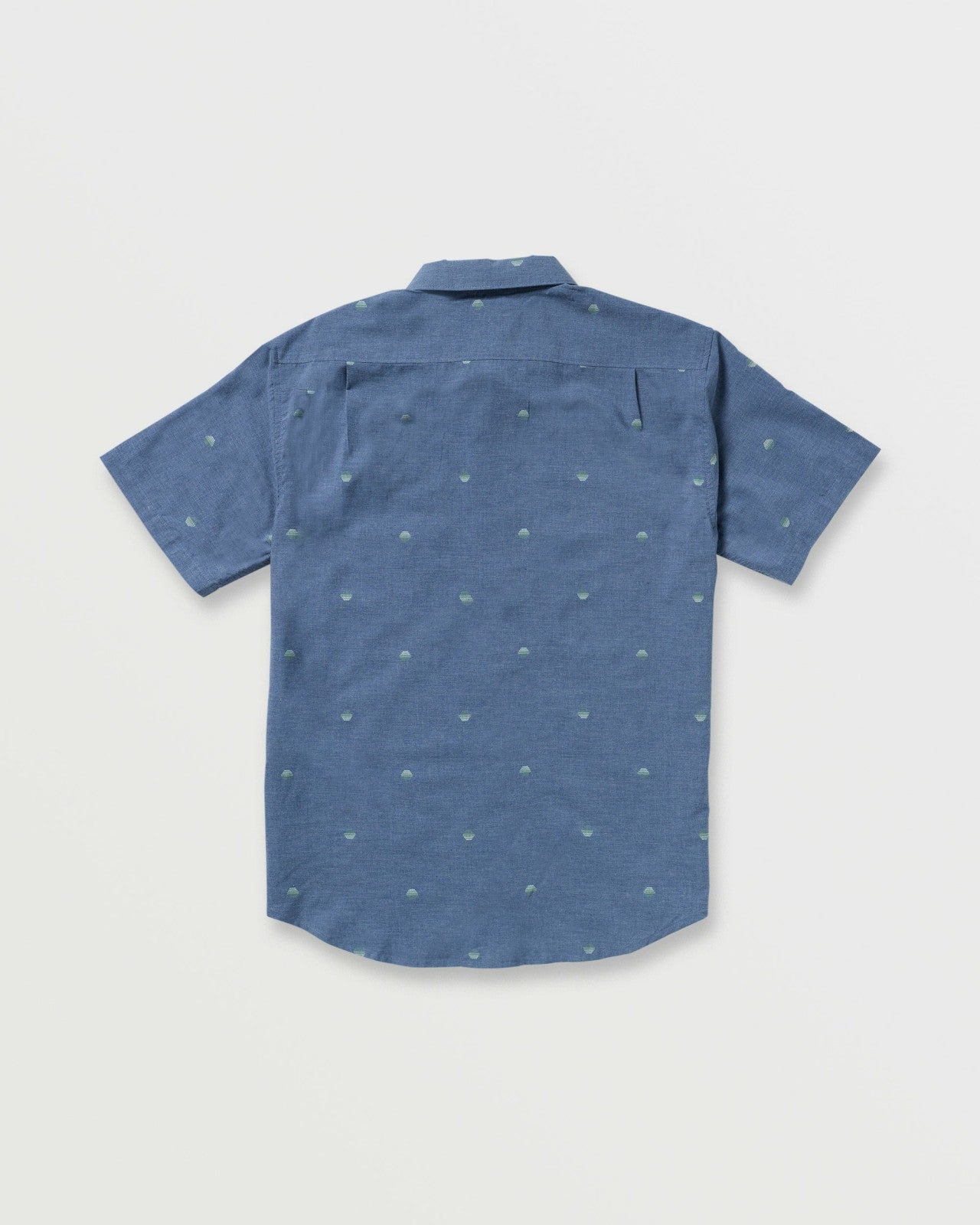 All Day Jacquard Short Sleeve Shirt - Deep Blue