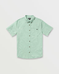 All Day Jacquard Short Sleeve Shirt - Seafoam