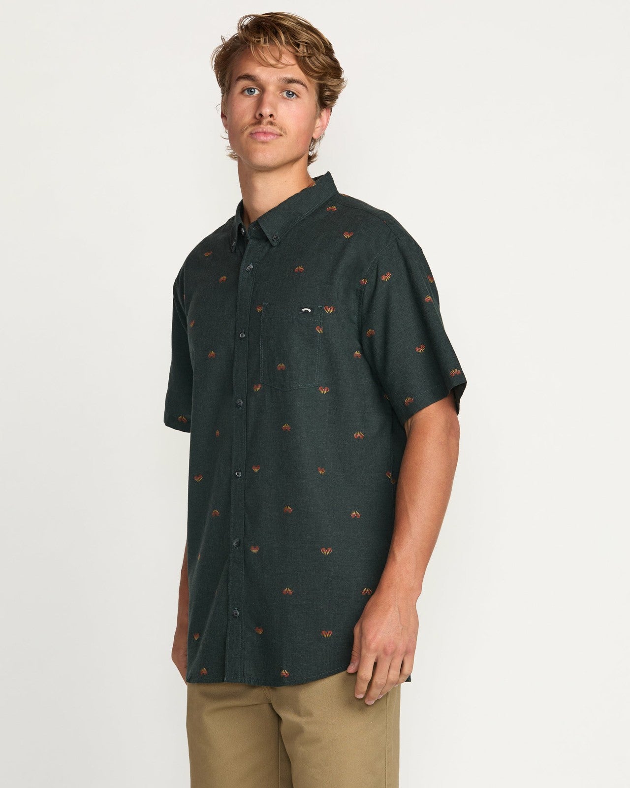 All Day Jacquard Short Sleeve Shirt - Stealth