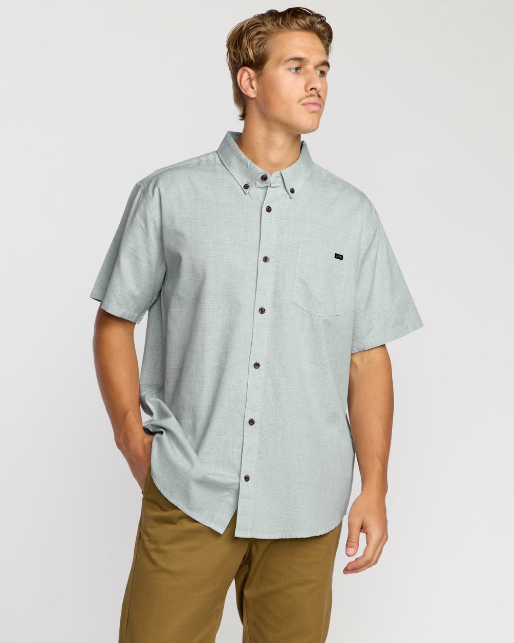 All Day Short Sleeve Shirt - Sage Green