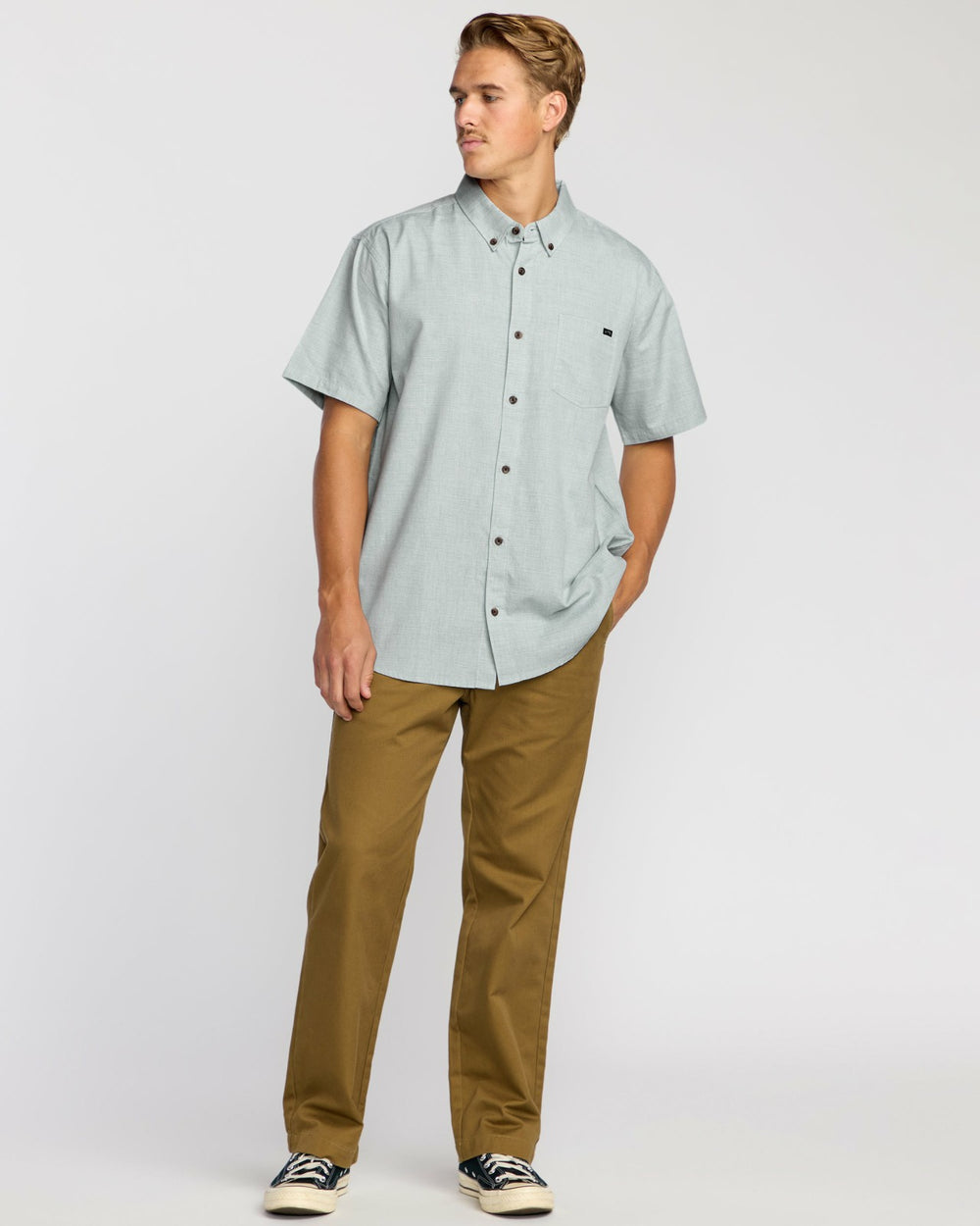 All Day Short Sleeve Shirt - Sage Green