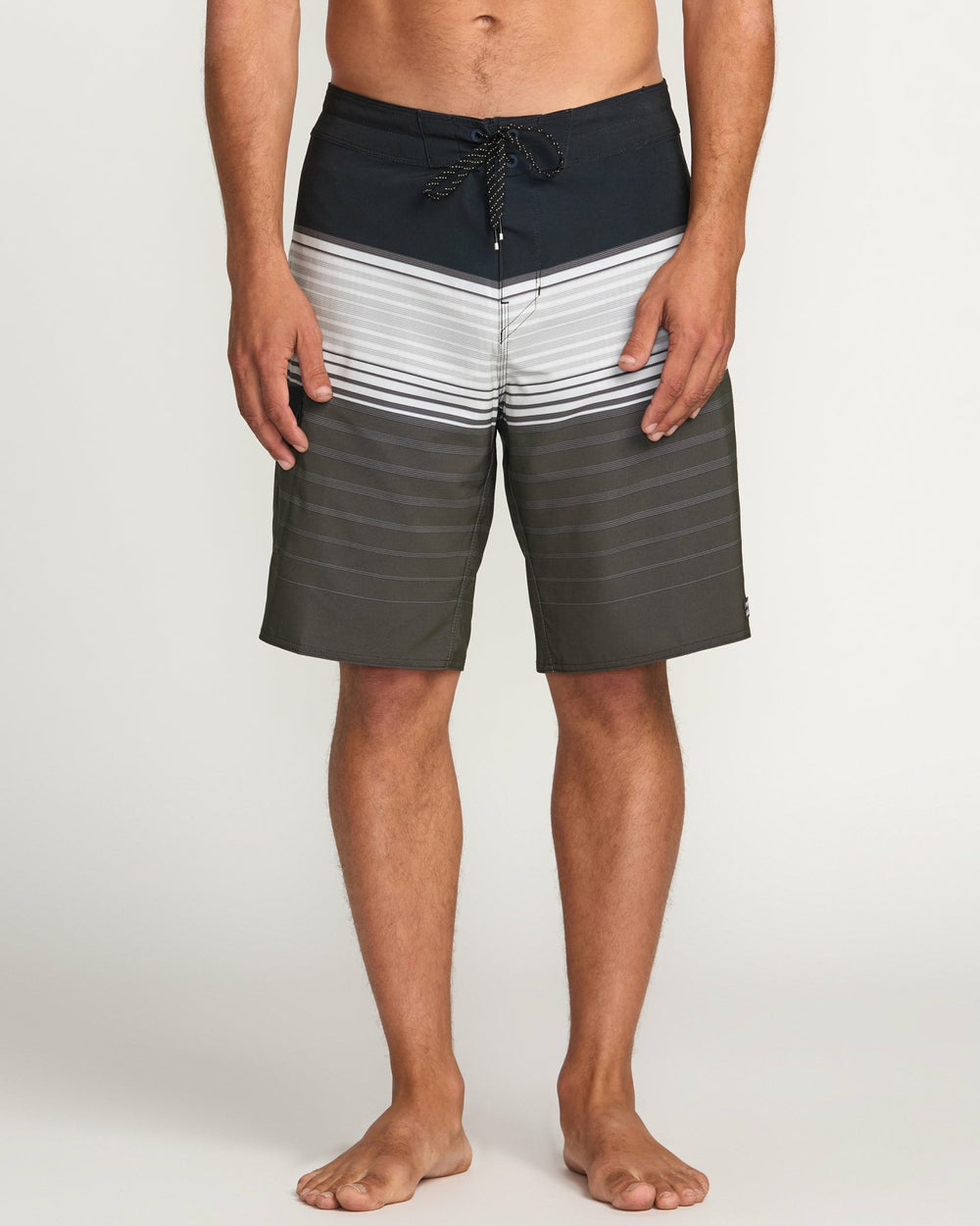 All Day Stripe Pro Performance 20" Boardshorts - Pewter