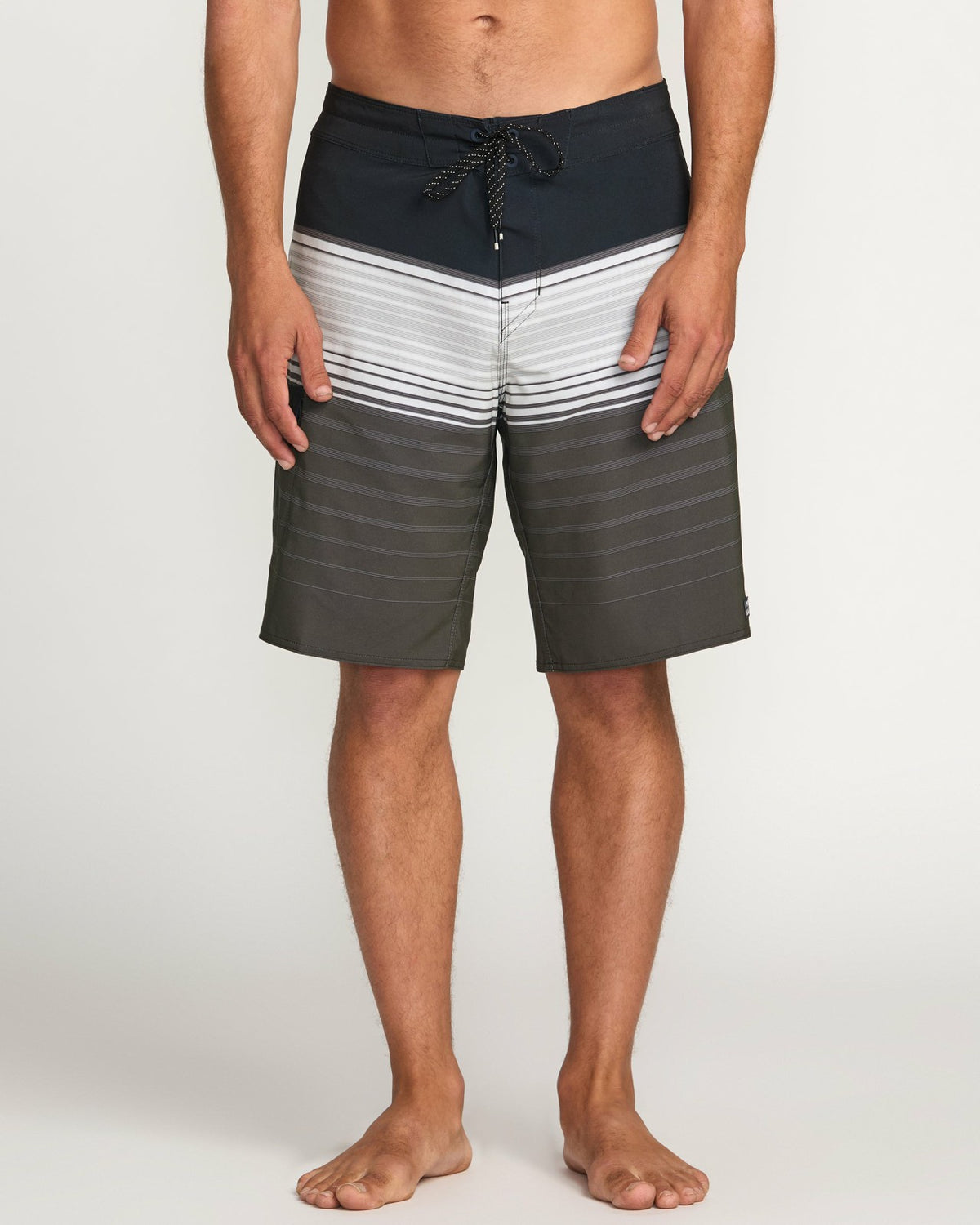All Day Stripe Pro Performance 20" Boardshorts - Pewter