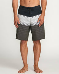All Day Stripe Pro Performance 20" Boardshorts - Pewter