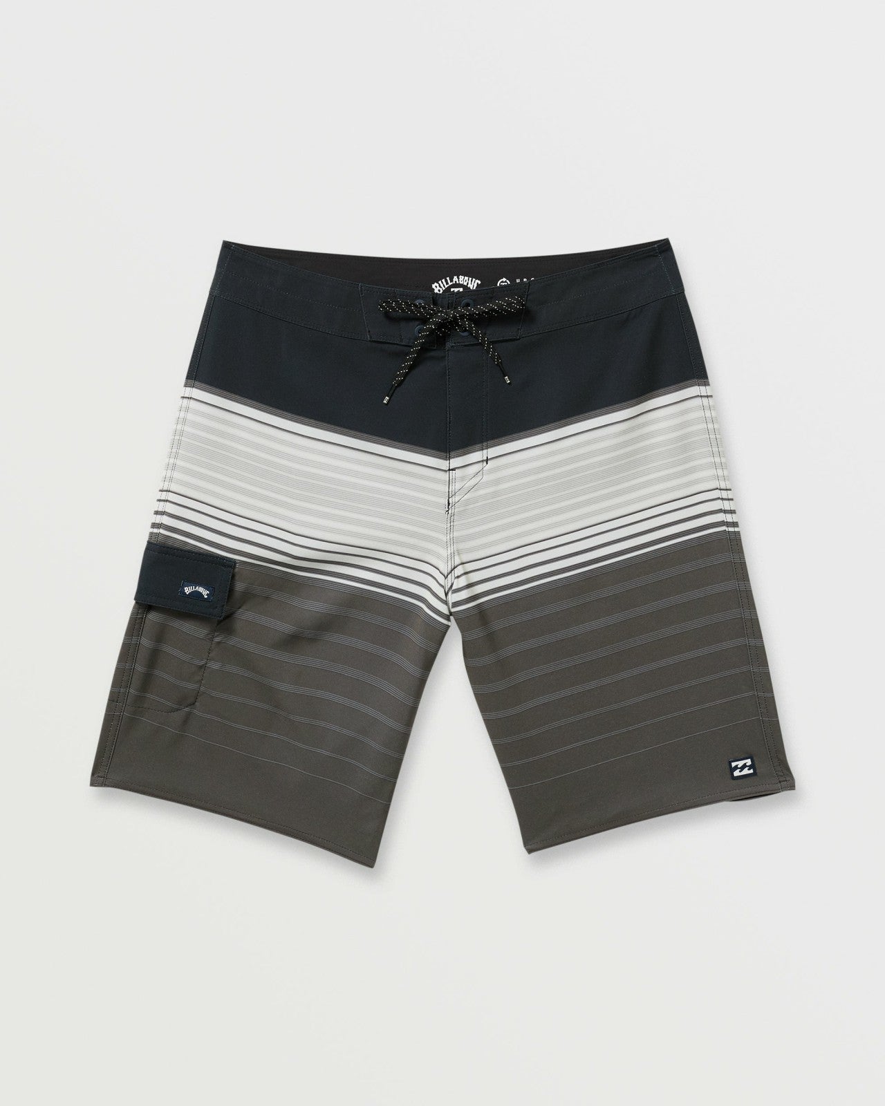 All Day Stripe Pro Performance 20" Boardshorts - Pewter