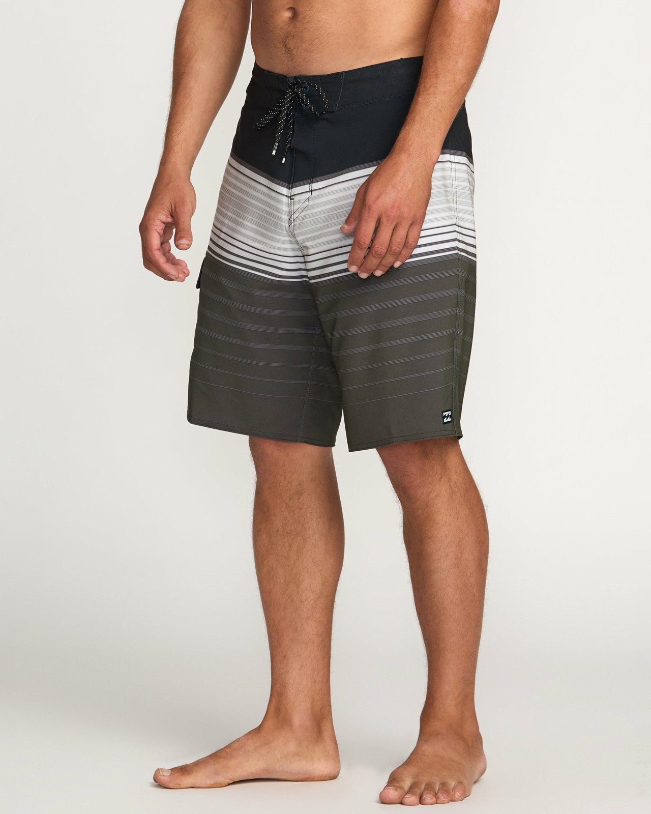 All Day Stripe Pro Performance 20" Boardshorts - Pewter