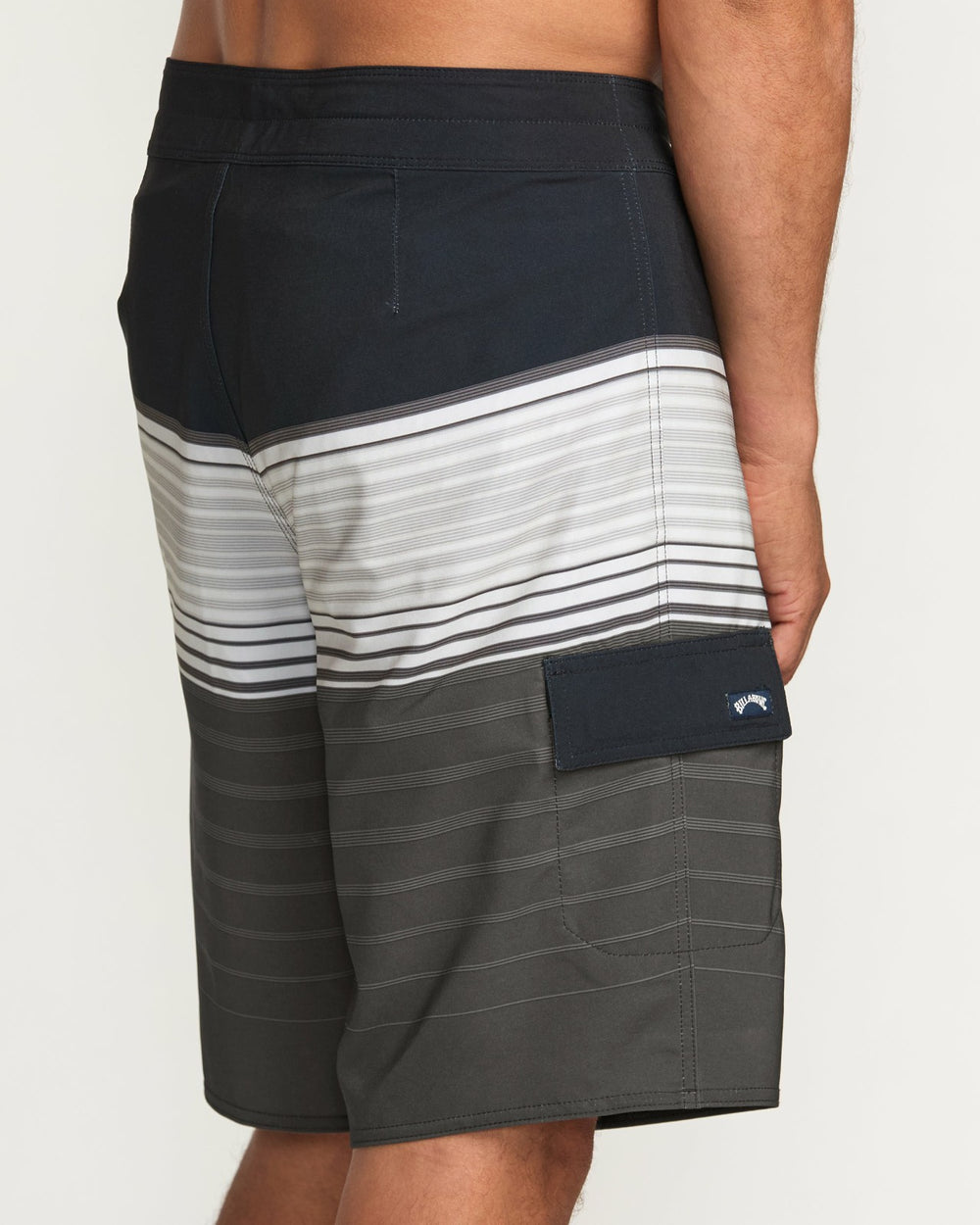 All Day Stripe Pro Performance 20" Boardshorts - Pewter