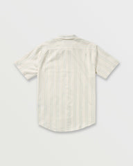All Day Stripe Short Sleeve Shirt - Off White