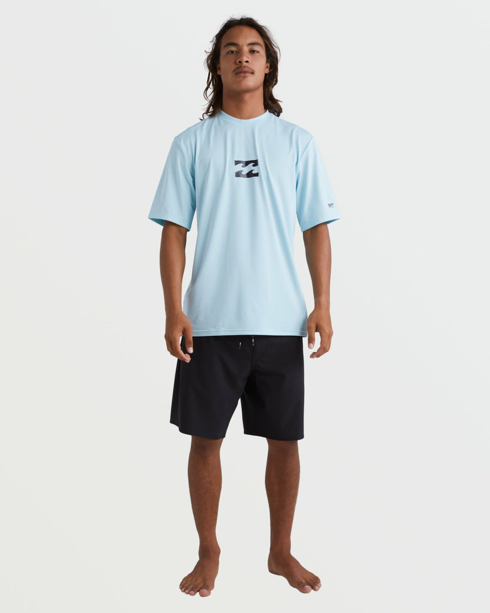 All Day Wave Short Sleeve Rashguard - Coastal Blue