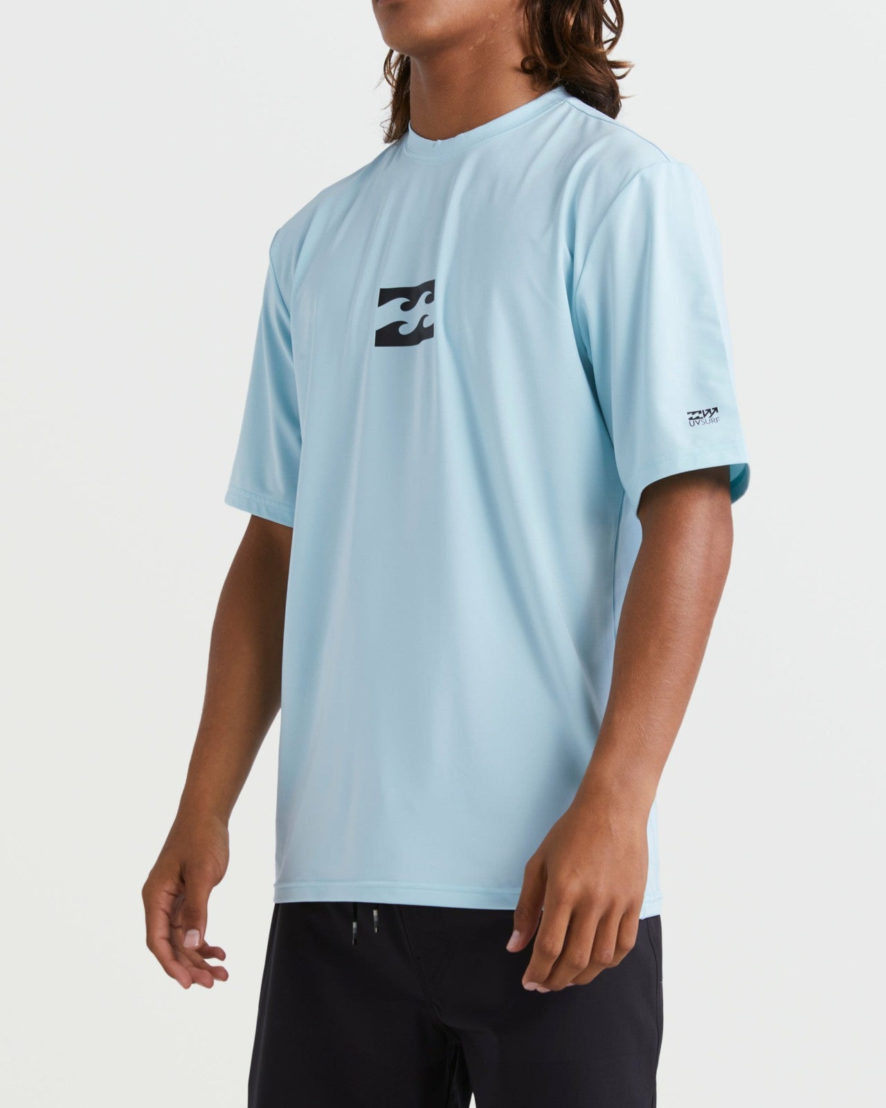 All Day Wave Short Sleeve Rashguard - Coastal Blue