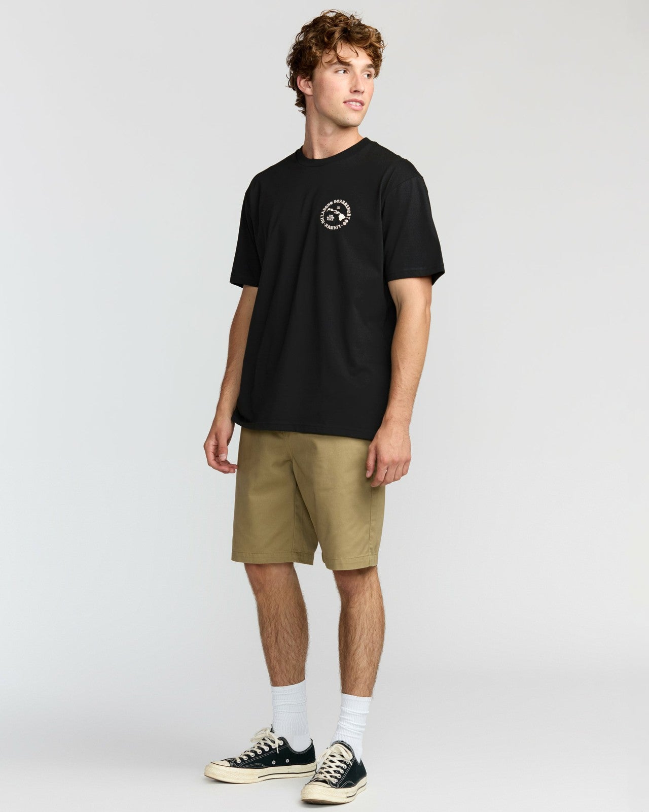Aloha Island Hi Regular Short Sleeve T-Shirt - Washed Black