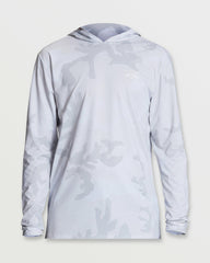 Arch Mesh Long Sleeve Hooded Surf Tee - White Camo