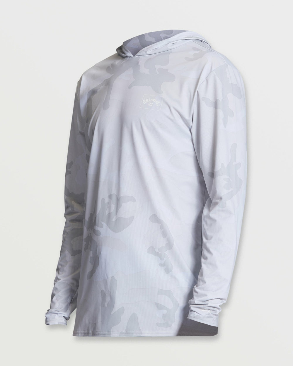 Arch Mesh Long Sleeve Hooded Surf Tee - White Camo