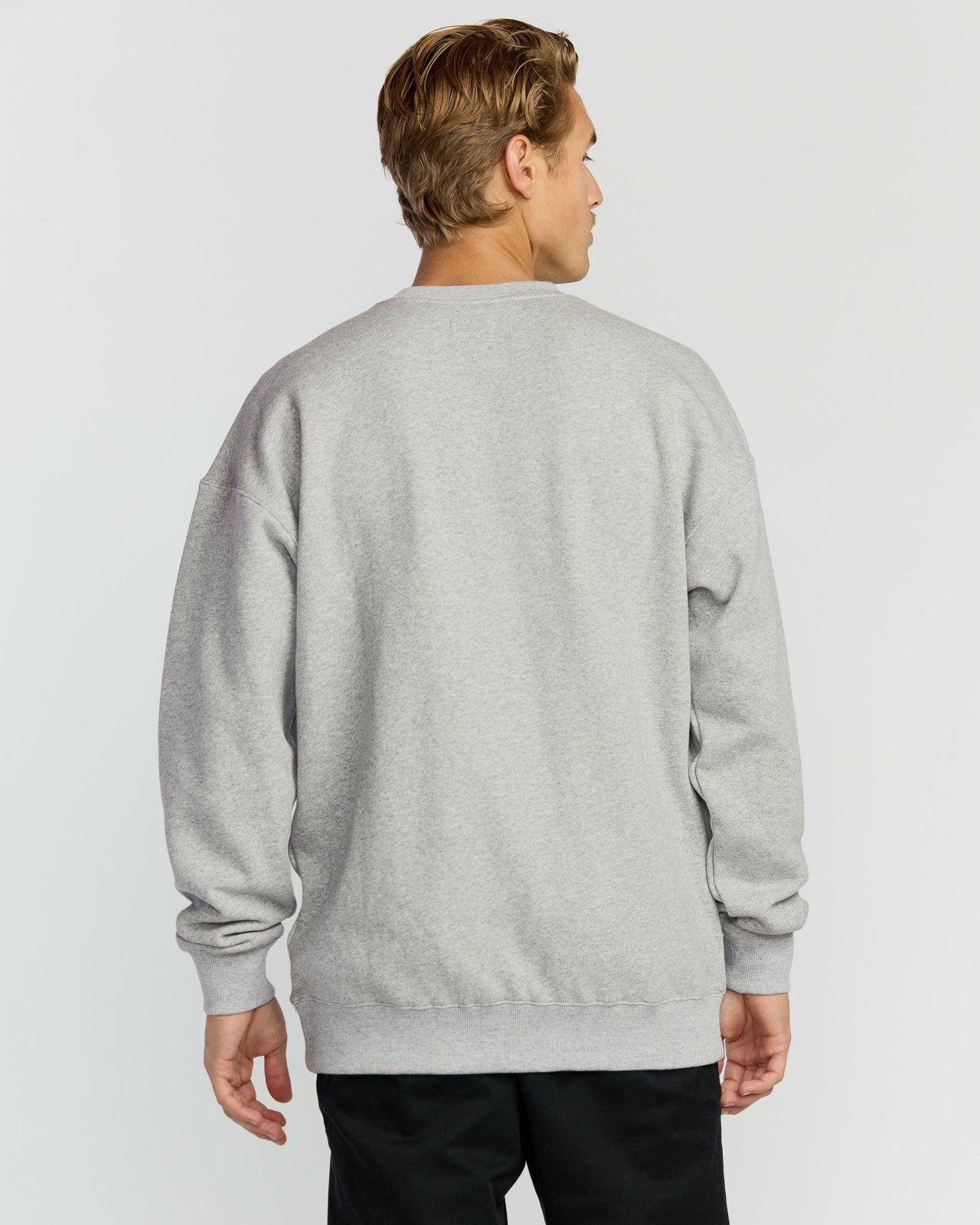 Austin Garage Crew Sweatshirt - Lt Grey Htr