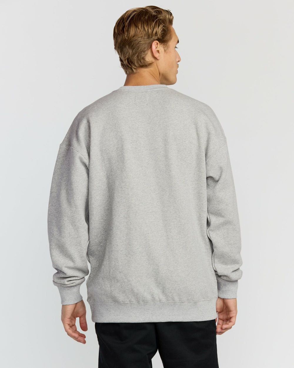 Austin Garage Crew Sweatshirt - Lt Grey Htr