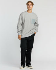 Austin Garage Crew Sweatshirt - Lt Grey Htr