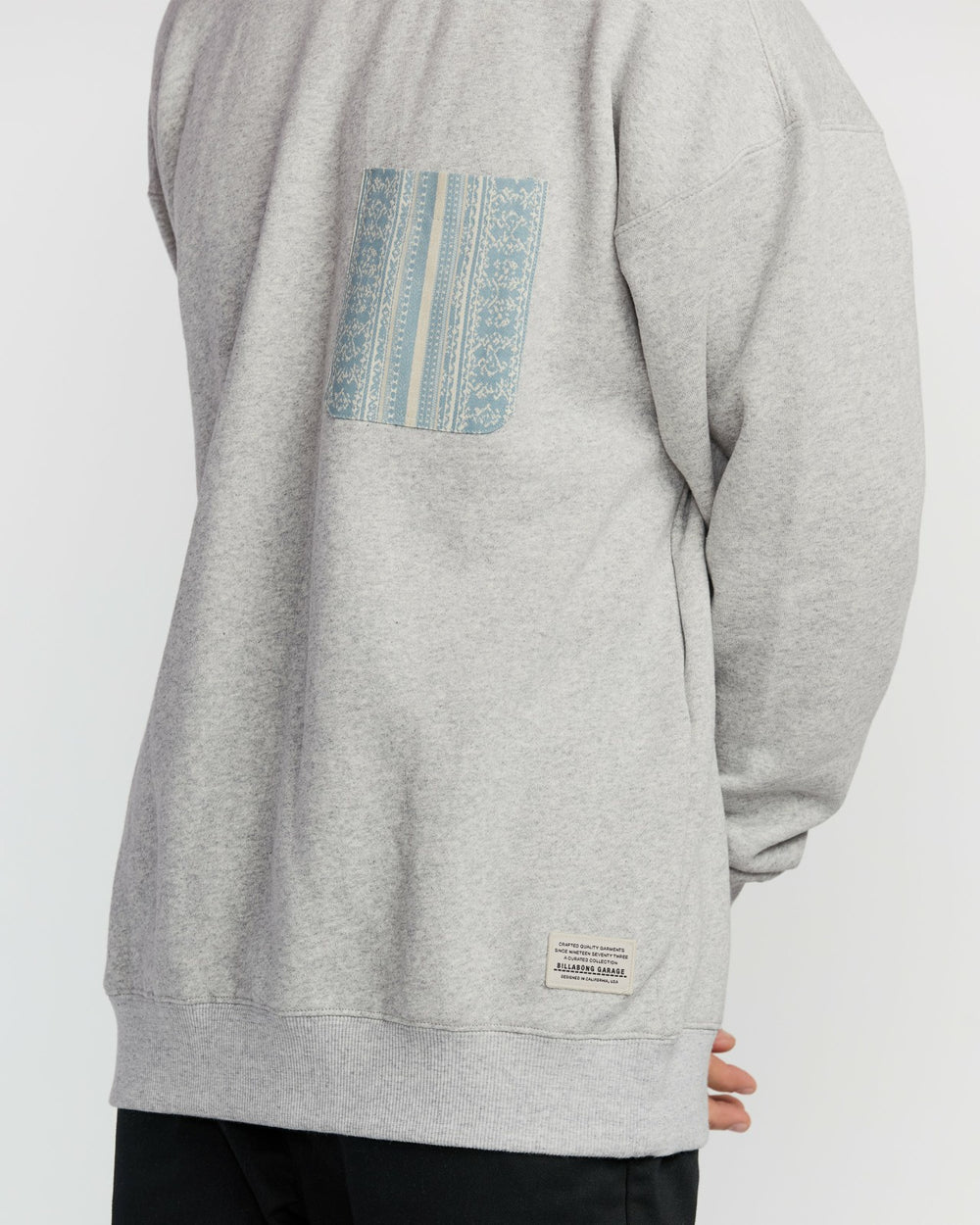 Austin Garage Crew Sweatshirt - Lt Grey Htr