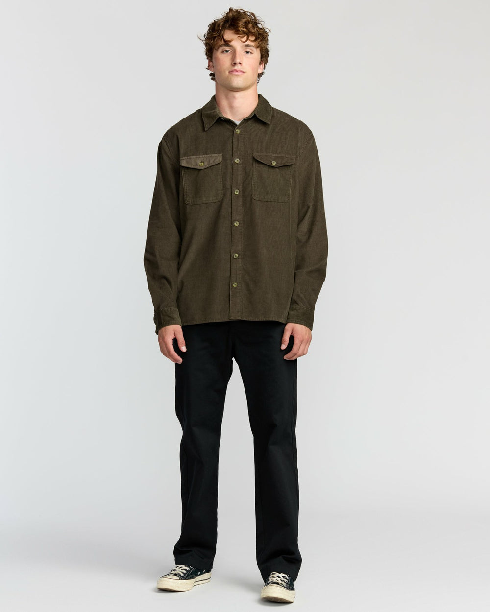 Austin Garage Long Sleeve Shirt - Chocolate