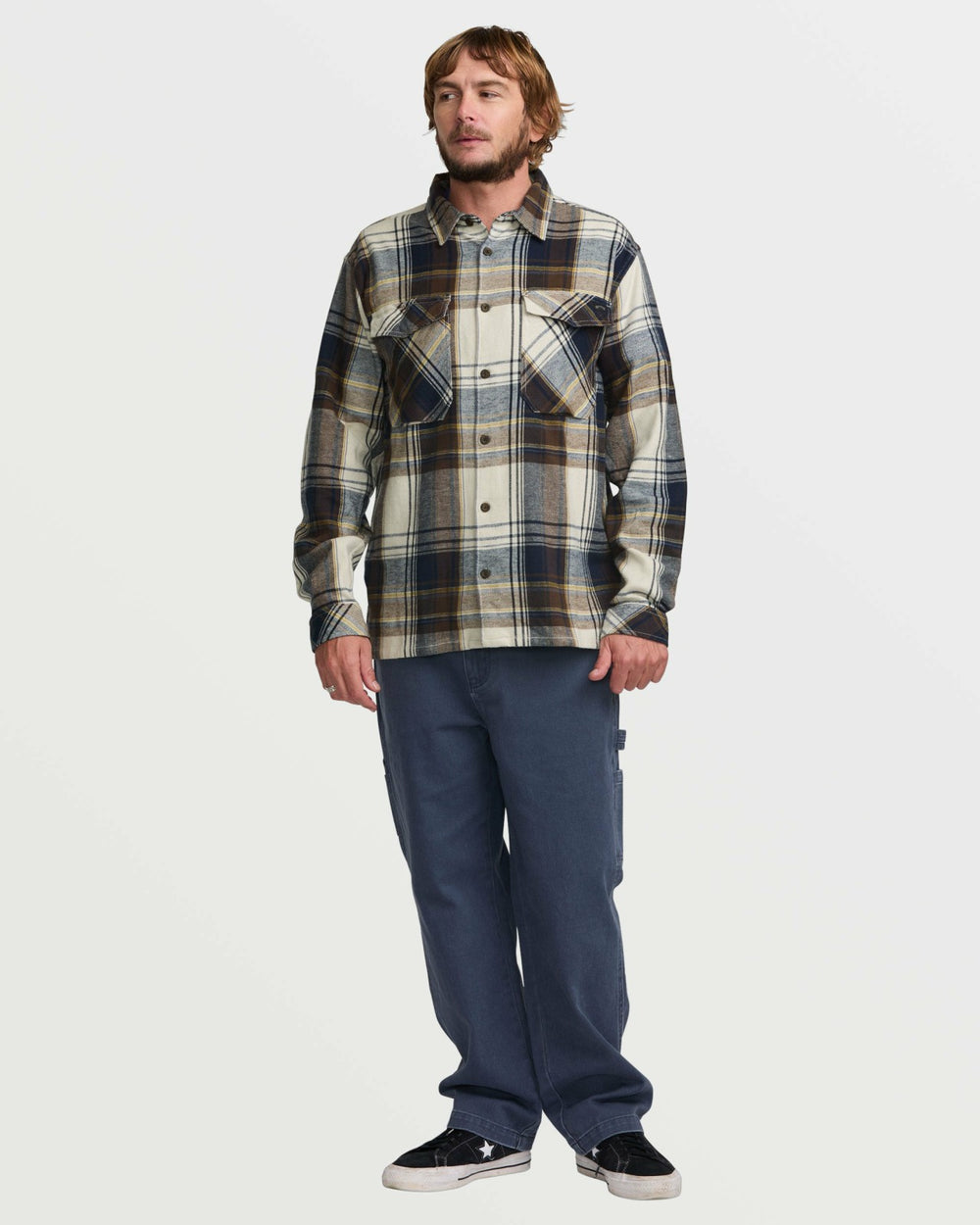 Bad Dog Flannel Shirt - Silver