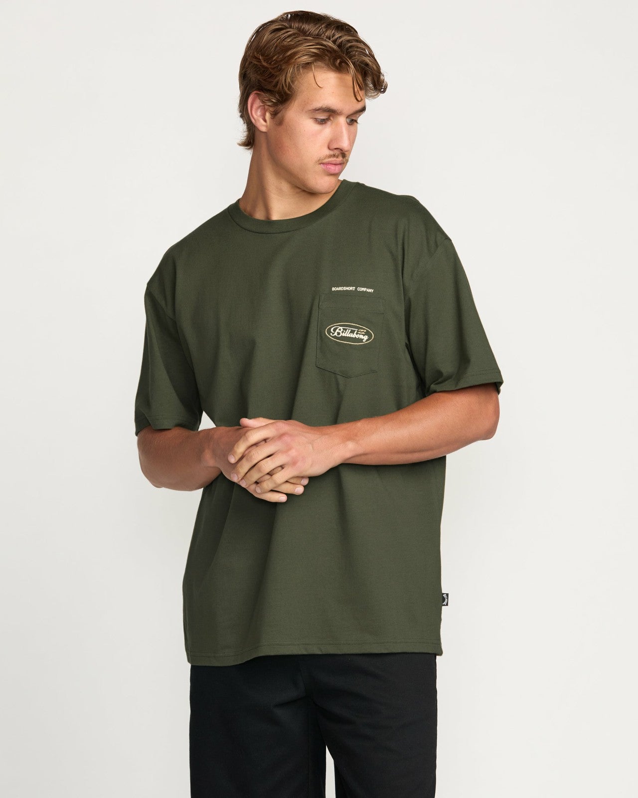 Bad Dog Pocket Regular Tee - Olive
