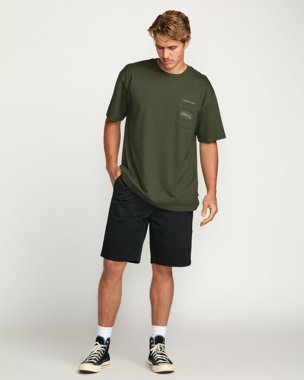 Bad Dog Pocket Regular Tee - Olive