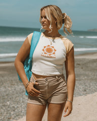 Beach Club Babe Short Sleeve T-Shirt - Butter