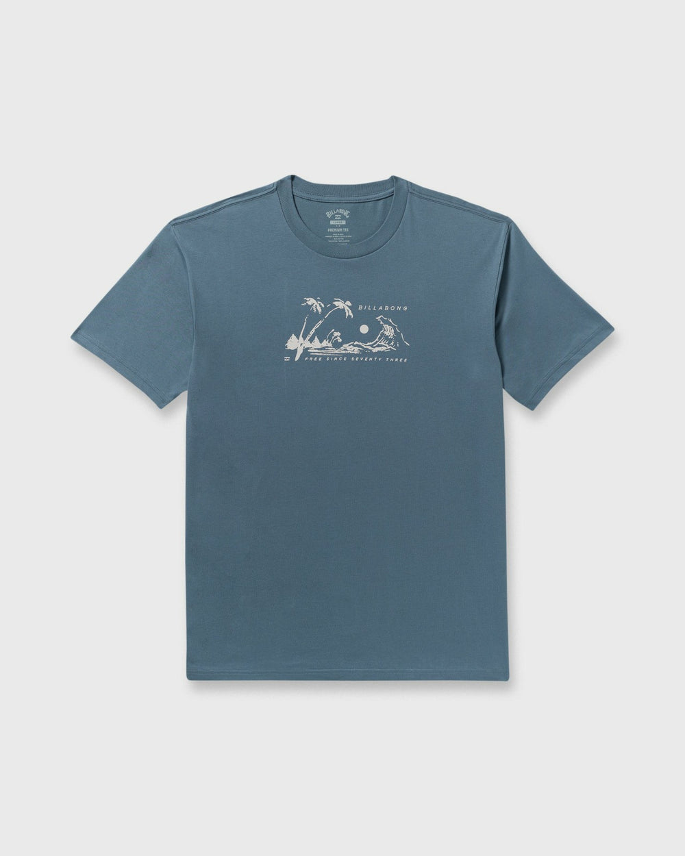 Beach Club Premium Short Sleeve T-Shirt - Steel Blue