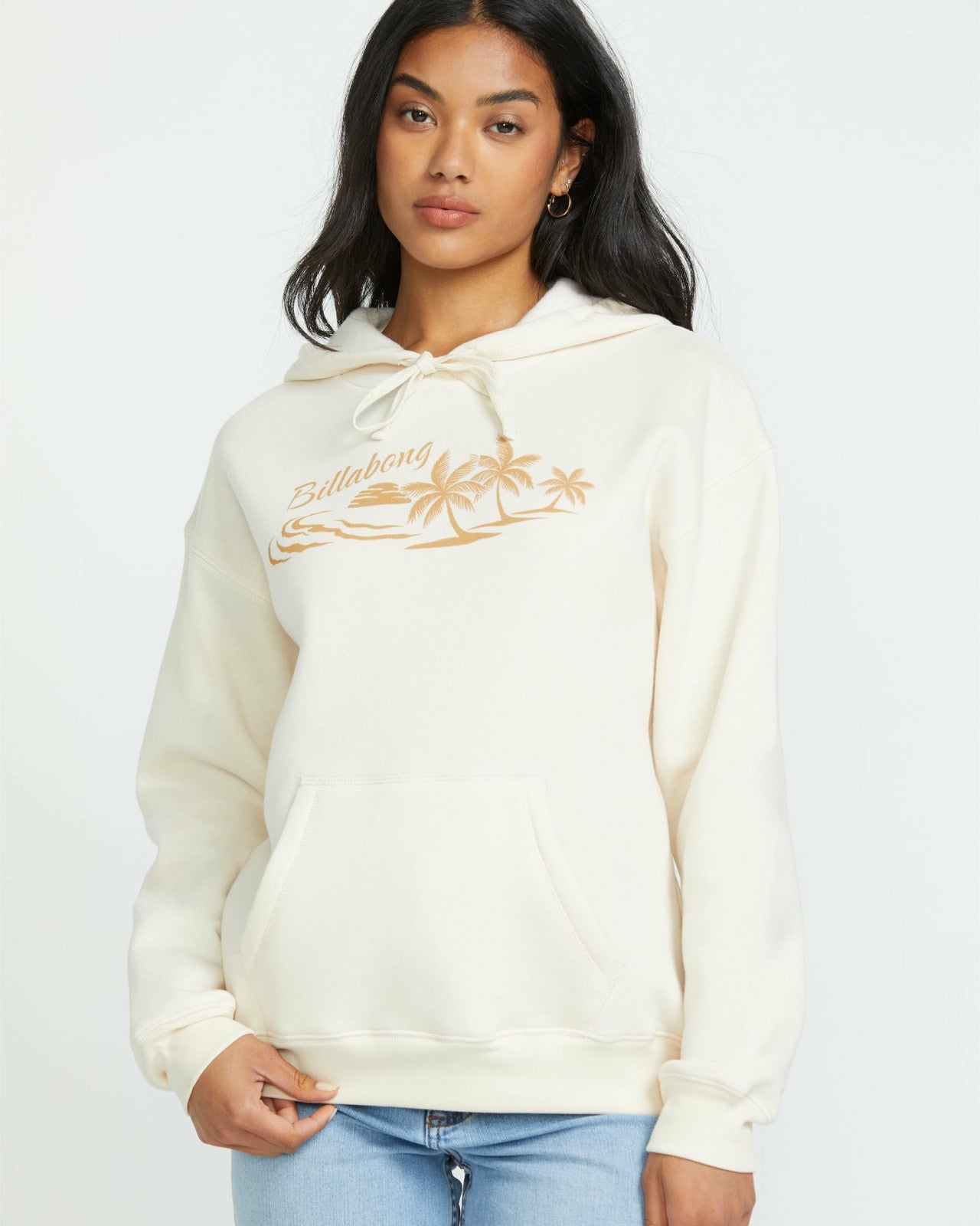 Beach Tropics Po Hoodie - Whitecap