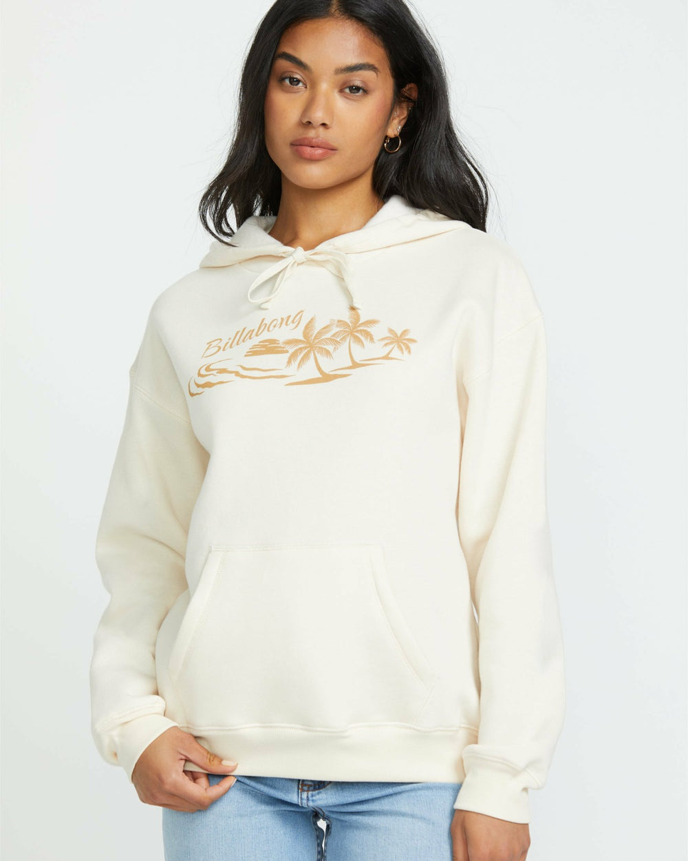 Beach Tropics Po Hoodie - Whitecap
