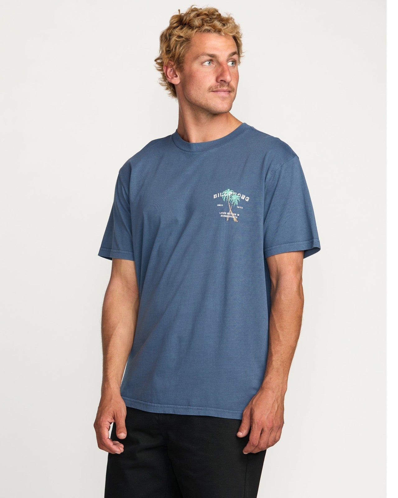 Better Premium Wave Wash Tee - Deep Blue