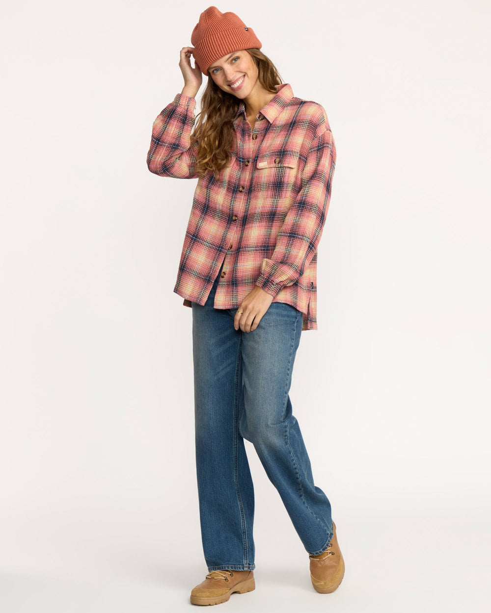 Big Bear Long Sleeve Shirt - Mountain Rose
