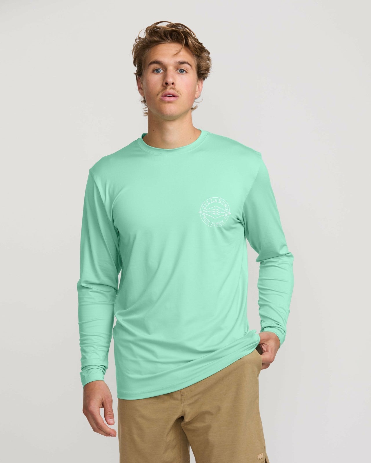 Big Dave Loose Fit Long Sleeve Surf Tee - Bermuda