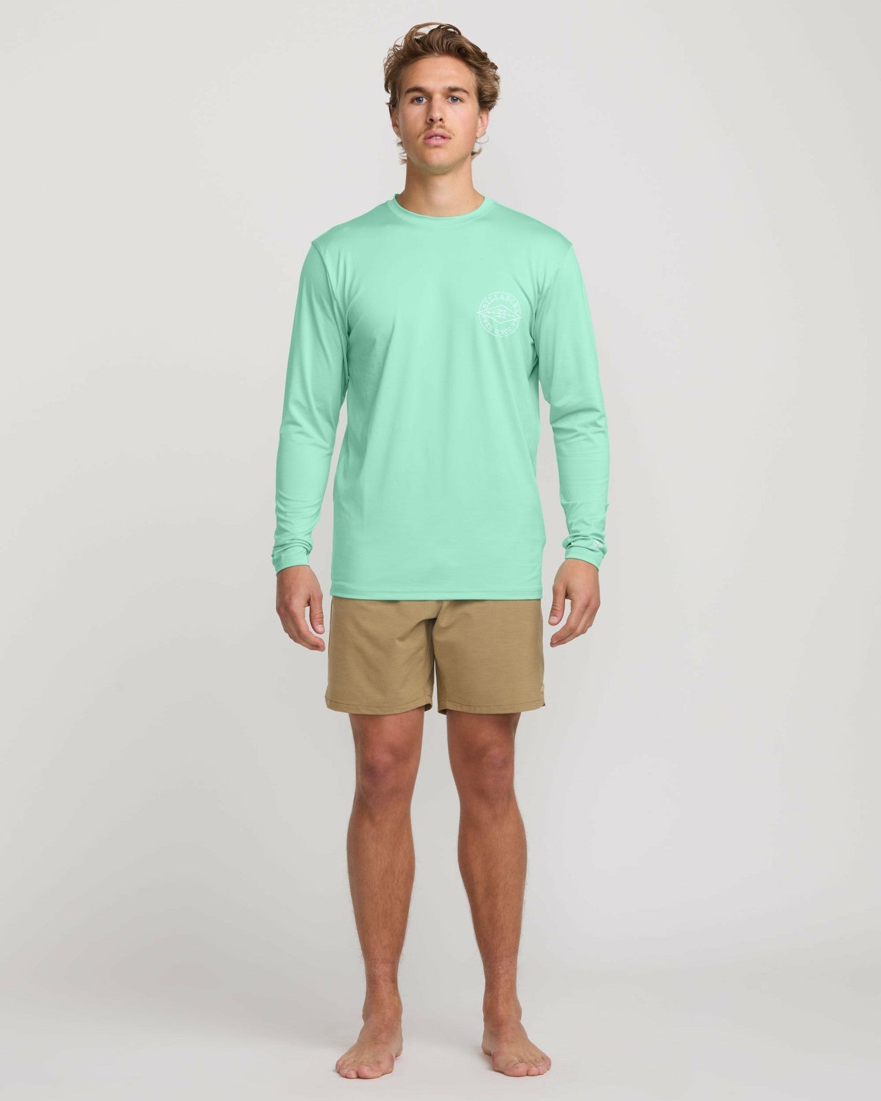 Big Dave Loose Fit Long Sleeve Surf Tee - Bermuda
