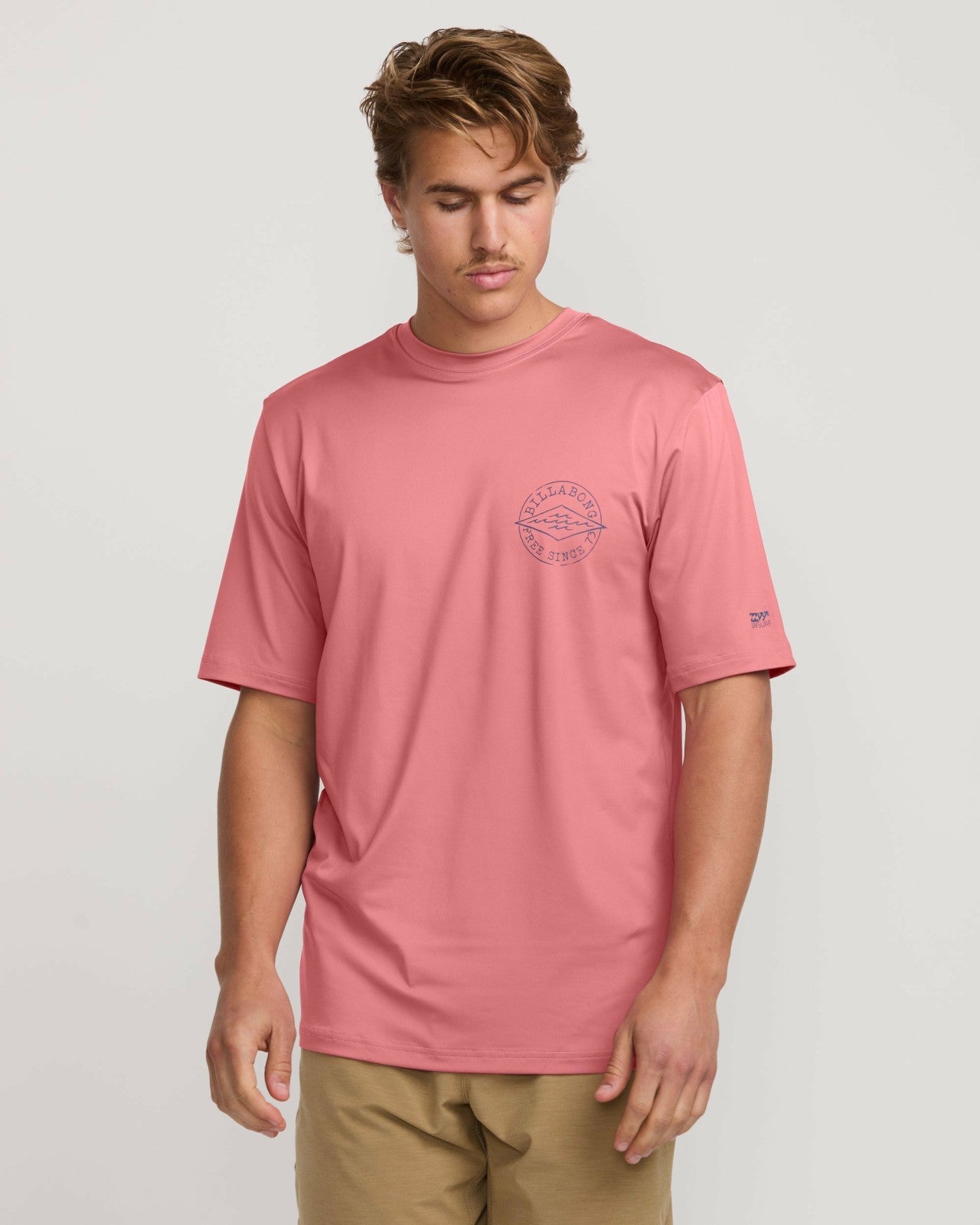 Big Dave Loose Fit Short Sleeve Surf Tee - Dusty Pink