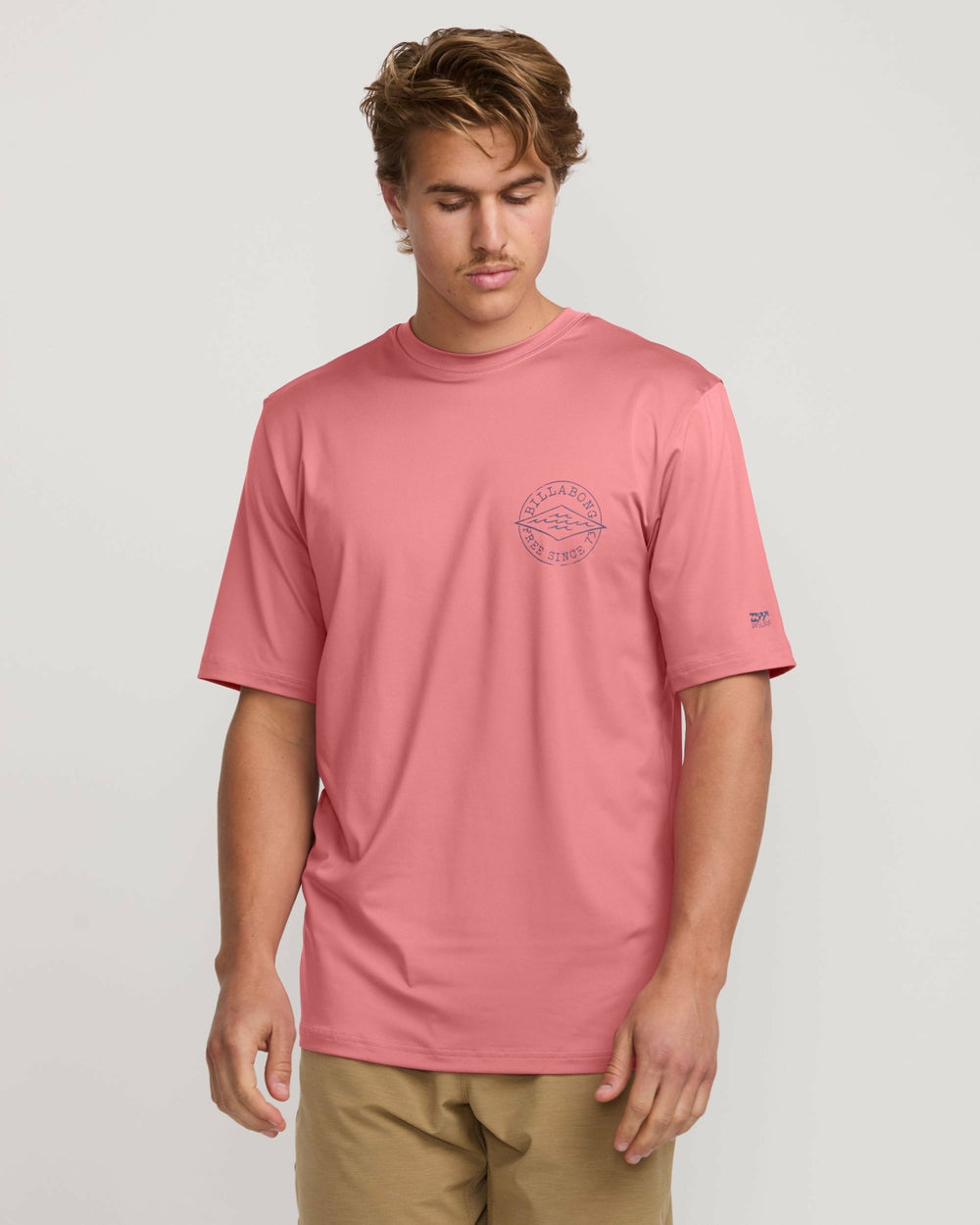 Big Dave Loose Fit Short Sleeve Surf Tee - Dusty Pink