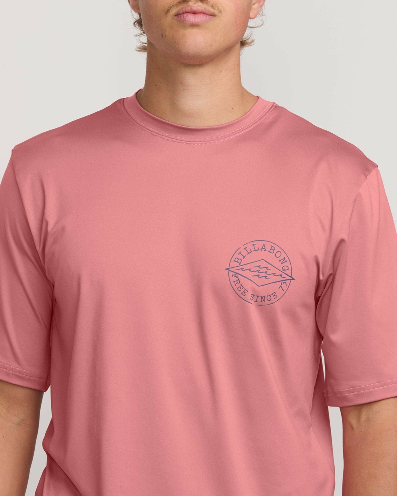 Big Dave Loose Fit Short Sleeve Surf Tee - Dusty Pink