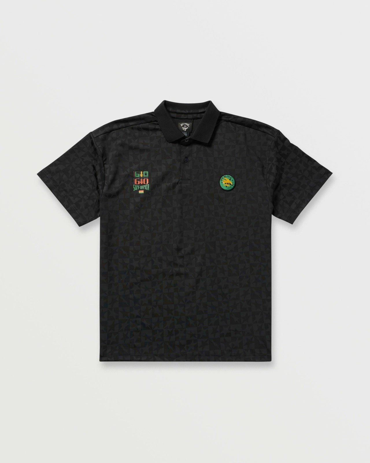 Billabong x Mami Wata Black Star Surf Club Short Sleeve Polo Shirt - B