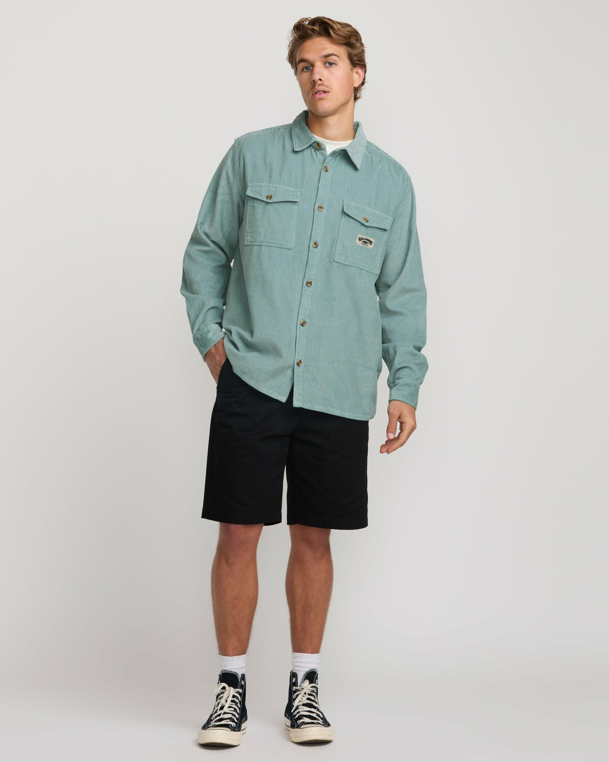 Bong Days Long Sleeve Shirt - Washed Blue