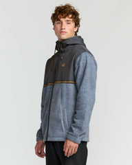 Boundary Lite Zip Sweatshirt - Steel Blue