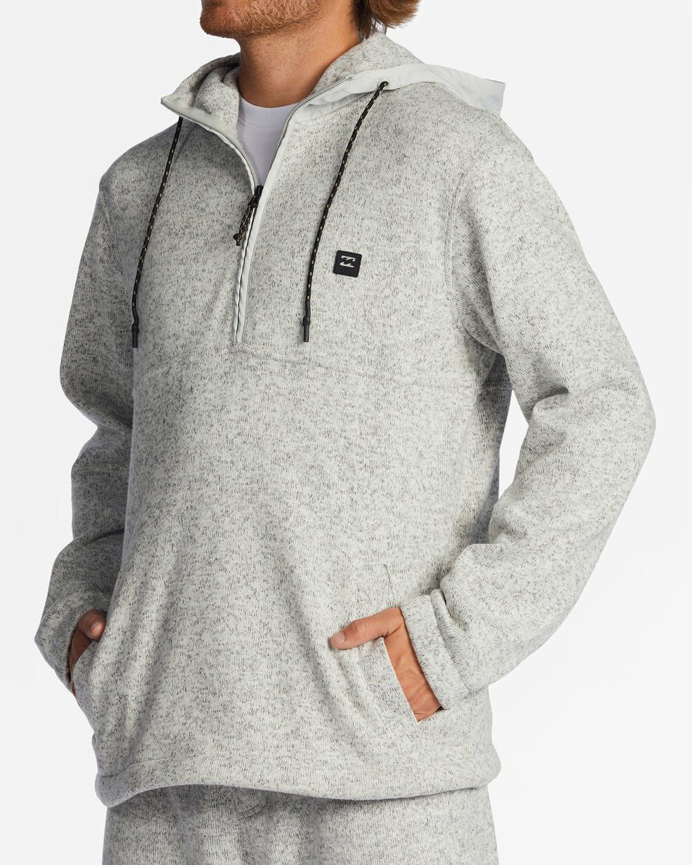 A/Div Boundary Hooded Half-Zip Pullover - Gray Heather