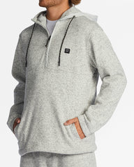 A/Div Boundary Hooded Half-Zip Pullover - Gray Heather