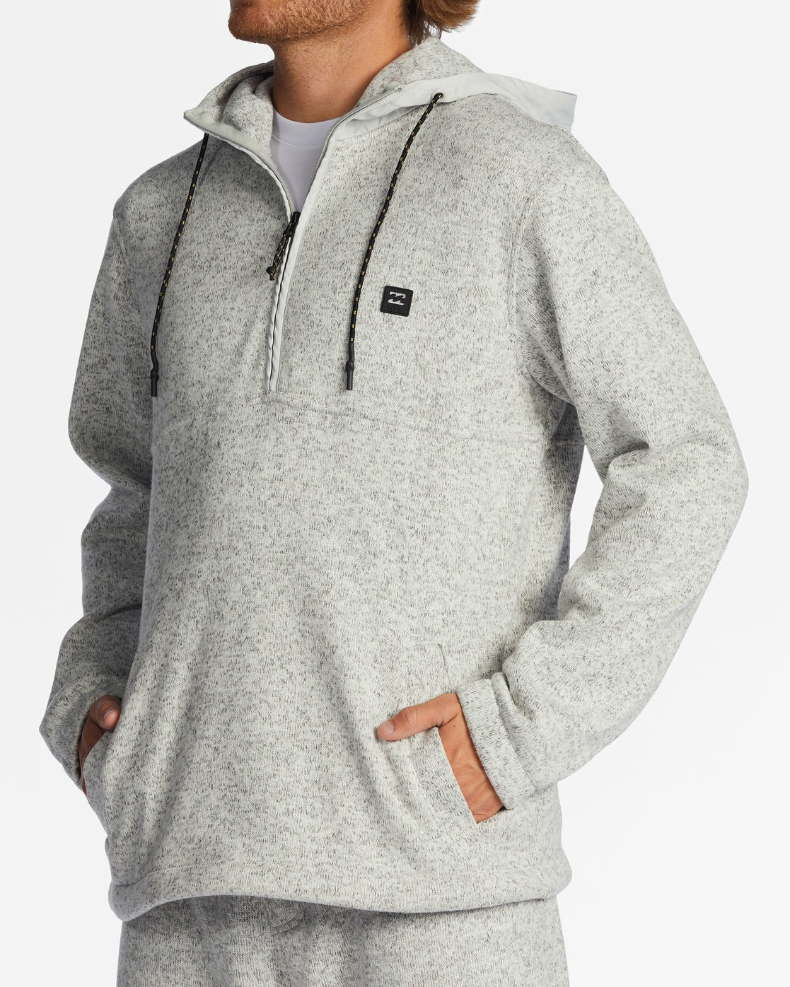 A/Div Boundary Hooded Half-Zip Pullover - Gray Heather