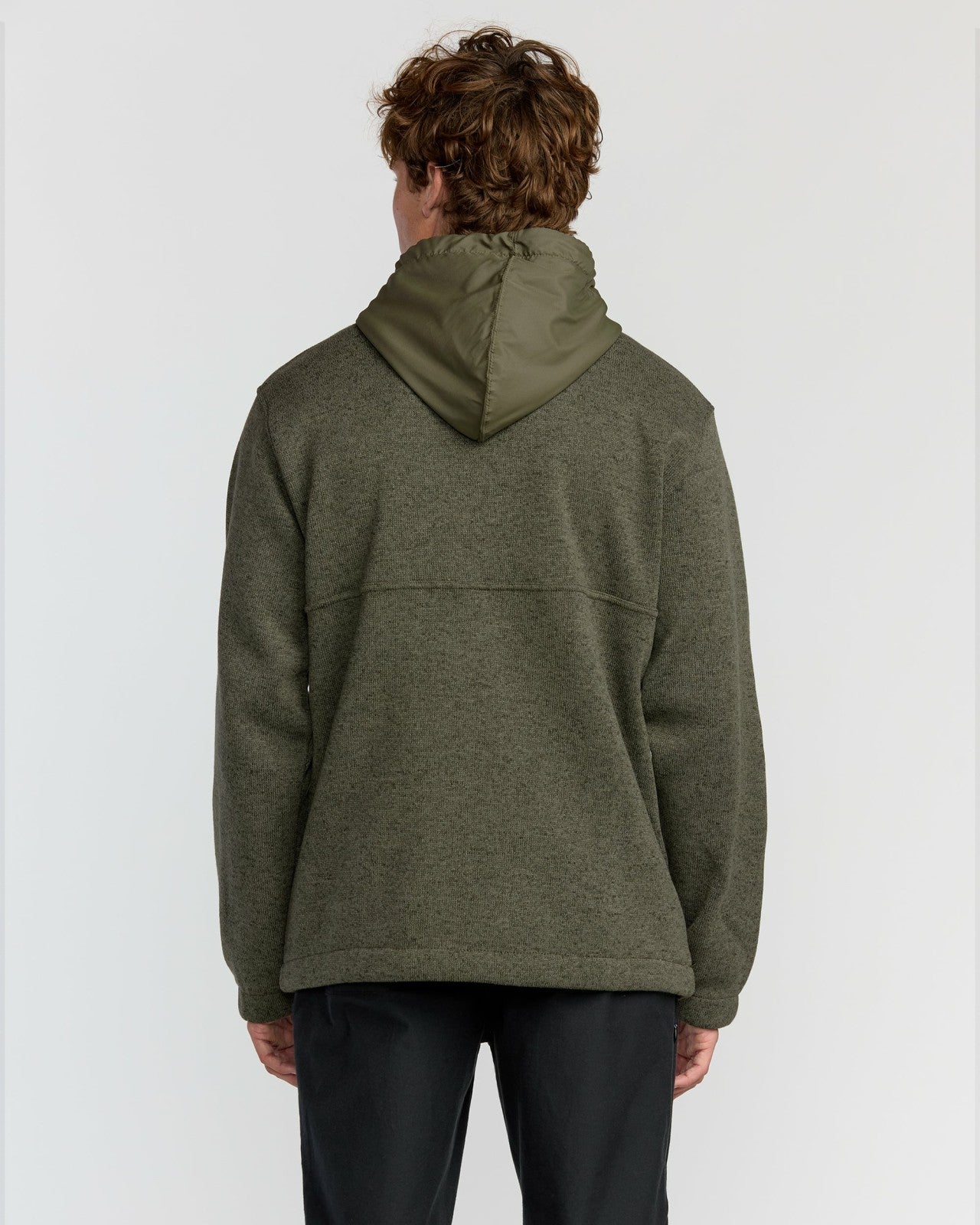 A/Div Boundary Hooded Half-Zip Pullover - Military Heather