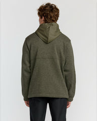 A/Div Boundary Hooded Half-Zip Pullover - Military Heather