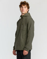 A/Div Boundary Hooded Half-Zip Pullover - Military Heather