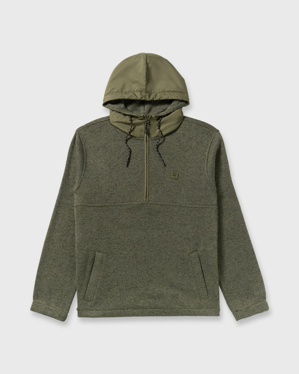 A/Div Boundary Hooded Half-Zip Pullover - Military Heather