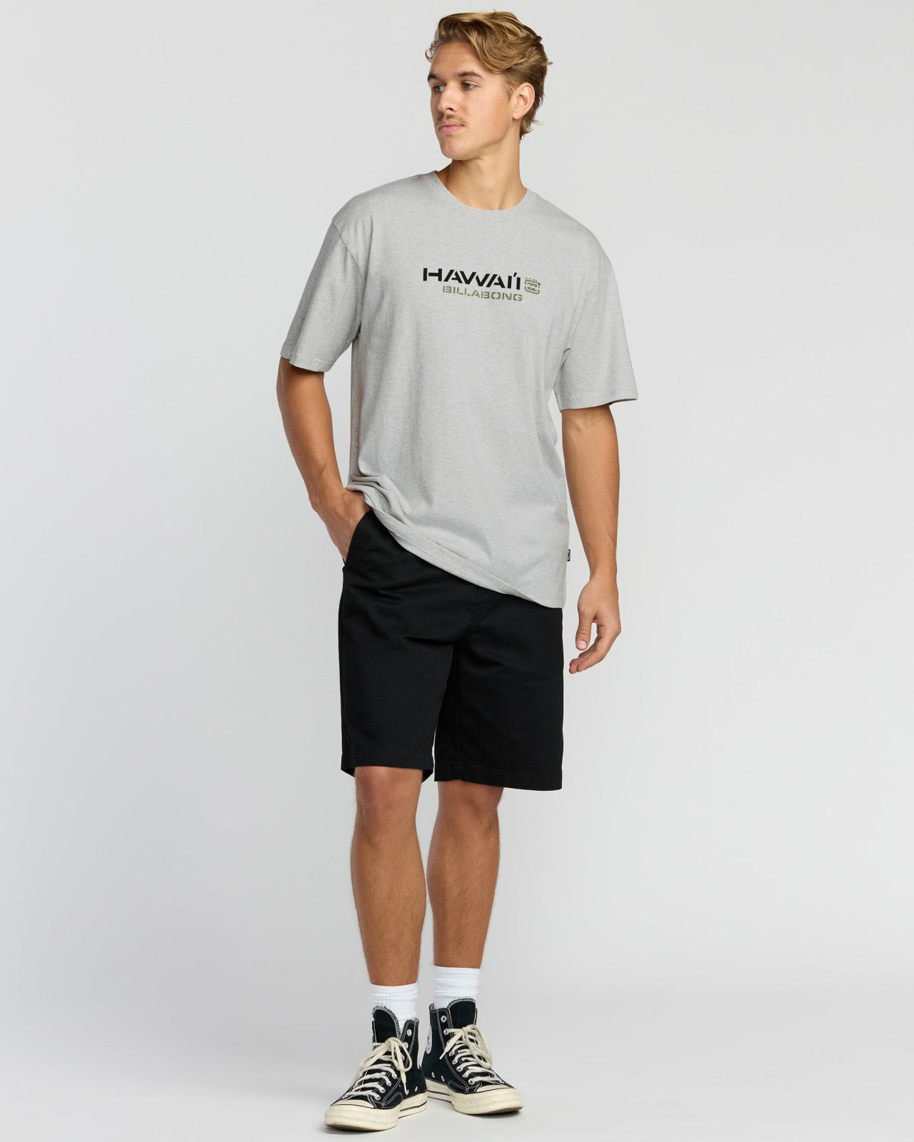 Bracket Hi Regular Short Sleeve T-Shirt - Heather Grey