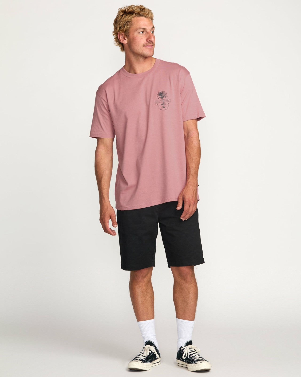 Calm Palm Premium Tee - Dusty Pink